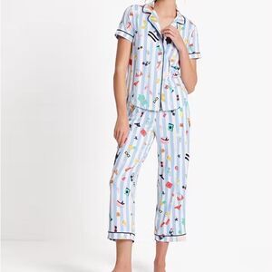 Kate Spade Crop PJ Set Women’s Size Small